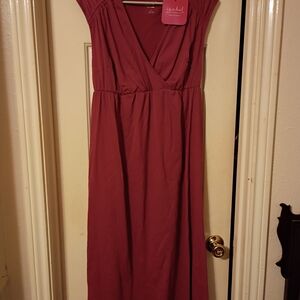 Isabel Maternity by Ingrid & Isabel Mauve-Pink Wrap Maxi Dress